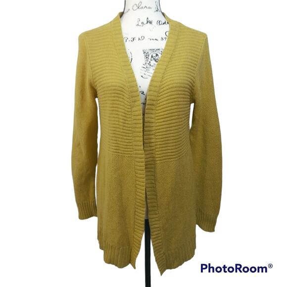 Marled Reunited Clothing Mustard Yellow Cardigan M - Picture 1 of 8